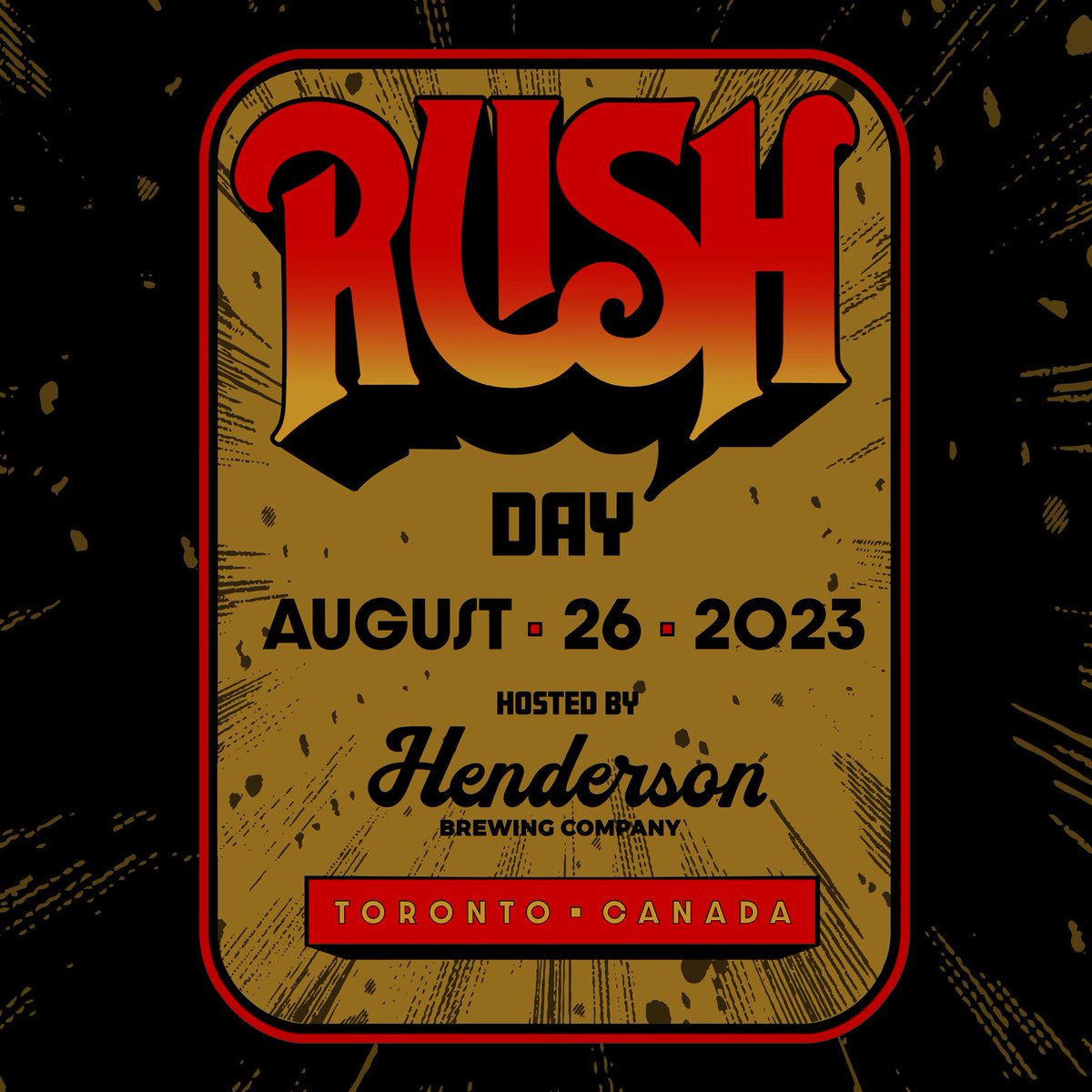 Henderson Brewing is proud to announce the first-ever Rush Day, Sat Aug 26, 2023! Entry is free but ticket holders get a free door prize and have exclusive access to buy a limited edition Rush Day Growler! Tickets & More Info: bit.ly/RushDay2023 @rushtheband @RushBeerHQ