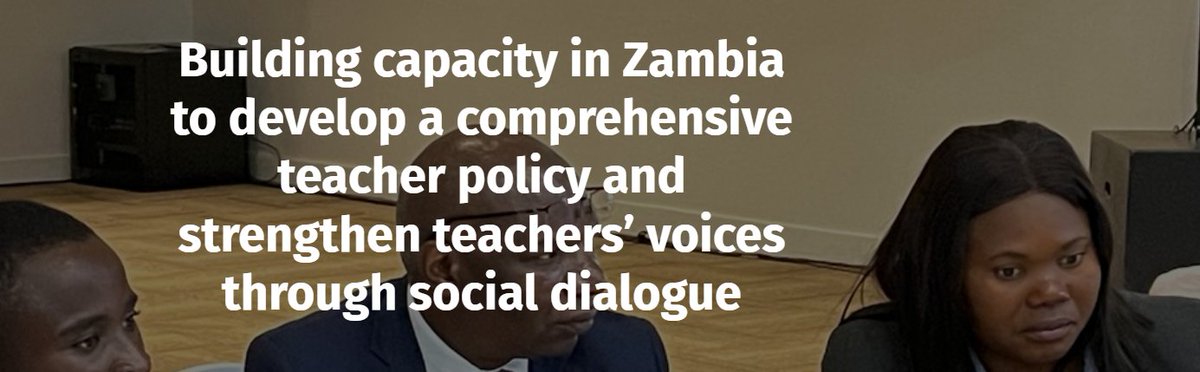 UNESCO and Teacher Task Force support Zambia's efforts for a new teacher policy to support the professionalization of more than 30,000 new teachers recruited. teachertaskforce.org/blog/20-23-jun… #SupportTeachers #TeachersforEducation2030 #teachers #SDG4c