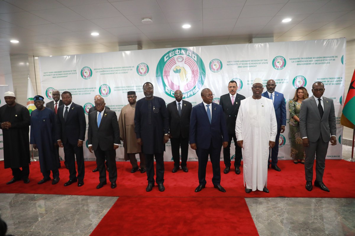 ecowas_cedeao's tweet photo. Final Communiqué of the 63rd Ordinary Session of the Authority of Heads of State and Government of ECOWAS (Bissau, Republic of Guinea Bissau, 9 July 2023)....https://t.co/2ujVPONGTi https://t.co/W8KYswJ5gB