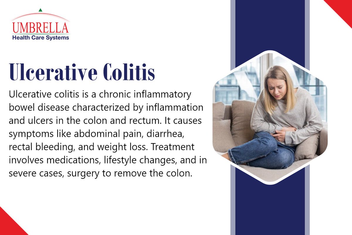 Ulcerative colitis is a long-term condition where the colon and rectum become inflamed.
#Ulcerativecolitis #DiagnosticTests #LabServices #HealthMonitoring #WellnessTesting #HealthEvaluation #ScreeningTests #MedicalScreening #LabTechnician #LabProcedures 
umbrellamd.com