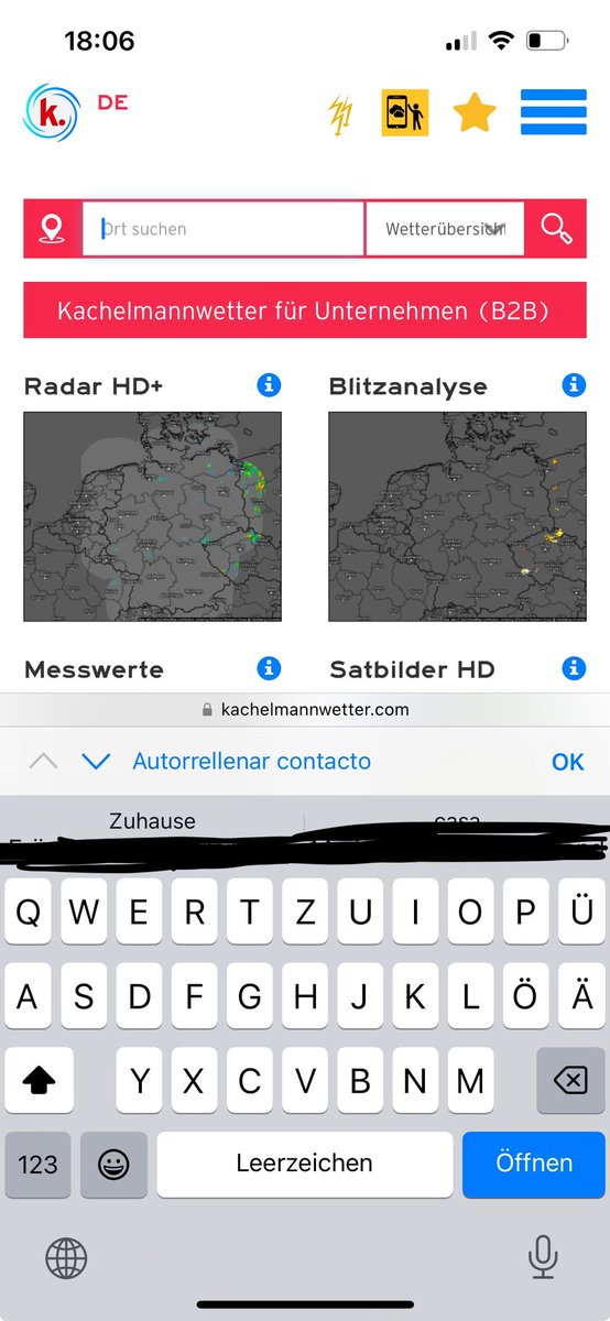 tvonwerne's tweet photo. @Kachelmann @m_kryn @Kachelmannwettr Wenn ich bei der Gelegenheit mal auf etwas hinweisen darf: seit ein paar Wochen funktioniert das Auto-Fill-in auf Ihrer Website nicht mehr. Es kommt immer „Die Sucheingabe ist zu kurz“ https://t.co/PW92lNQRbv