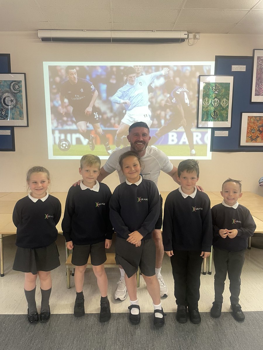 We welcomed Jon Macken to Grange today, who spoke about his professional football career and what qualities you need to be an athlete. Thank you for visiting us! ⚽️ <a href="/GrangeMissA/">GrangeMissA</a> <a href="/ValeRoyalSSP/">Vale Royal School Sport Partnership</a>