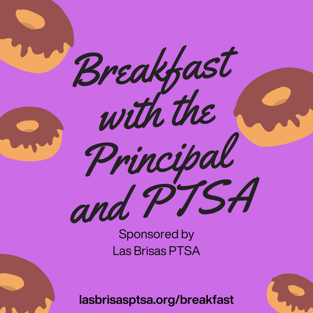 Las Brisas PTSA (@lasbrisas_ptsa) on Twitter photo Attention Las Brisas parents, guardians, and caregivers! 📣 You are invited to join us for Breakfast with the Principal and PTSA on Monday, August 7th!
For details see here: lasbrisasptsa.org/breakfast
<a href="/LasbrisasS/">Las_Brisas_Gifted_Academy</a> Attention Las Brisas parents, guardians, and caregivers! 📣 You are invited to join us for Breakfast with the Principal and PTSA on Monday, August 7th!
For details see here: lasbrisasptsa.org/breakfast
<a href="/LasbrisasS/">Las_Brisas_Gifted_Academy</a>