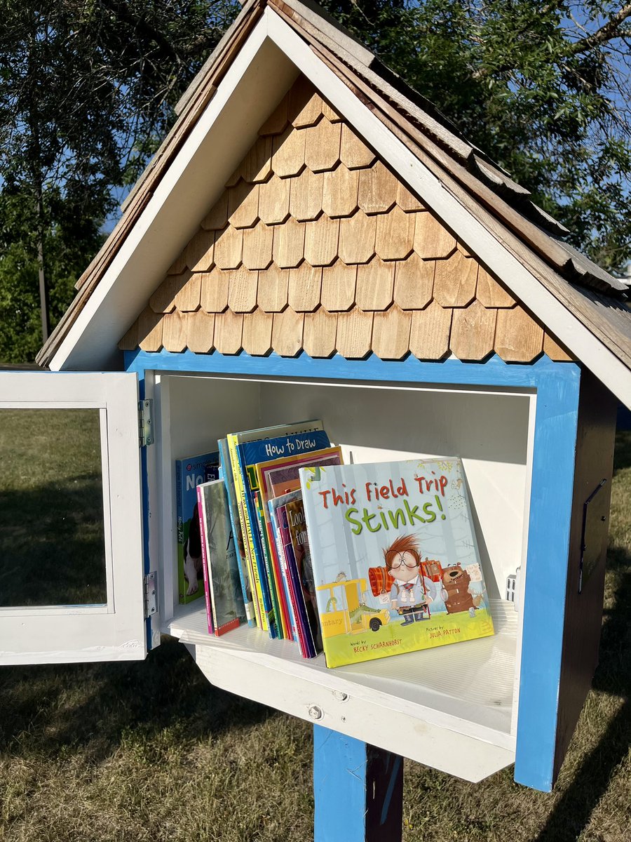 beckyscharn's tweet photo. School supplies are out at Target so I thought it was the perfect time to leave copies of each of these books at the little free library in front of my local elementary school. Now, where’s the rewind button on summer? Someone clearly pressed fast forward 6 wks ago. @penguinkids https://t.co/N3Ip5Yb6Pd