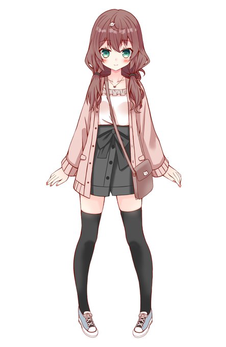 新衣装予想というより、好みの服になってしまったまつりちゃん
 #夏色まつり新衣装 