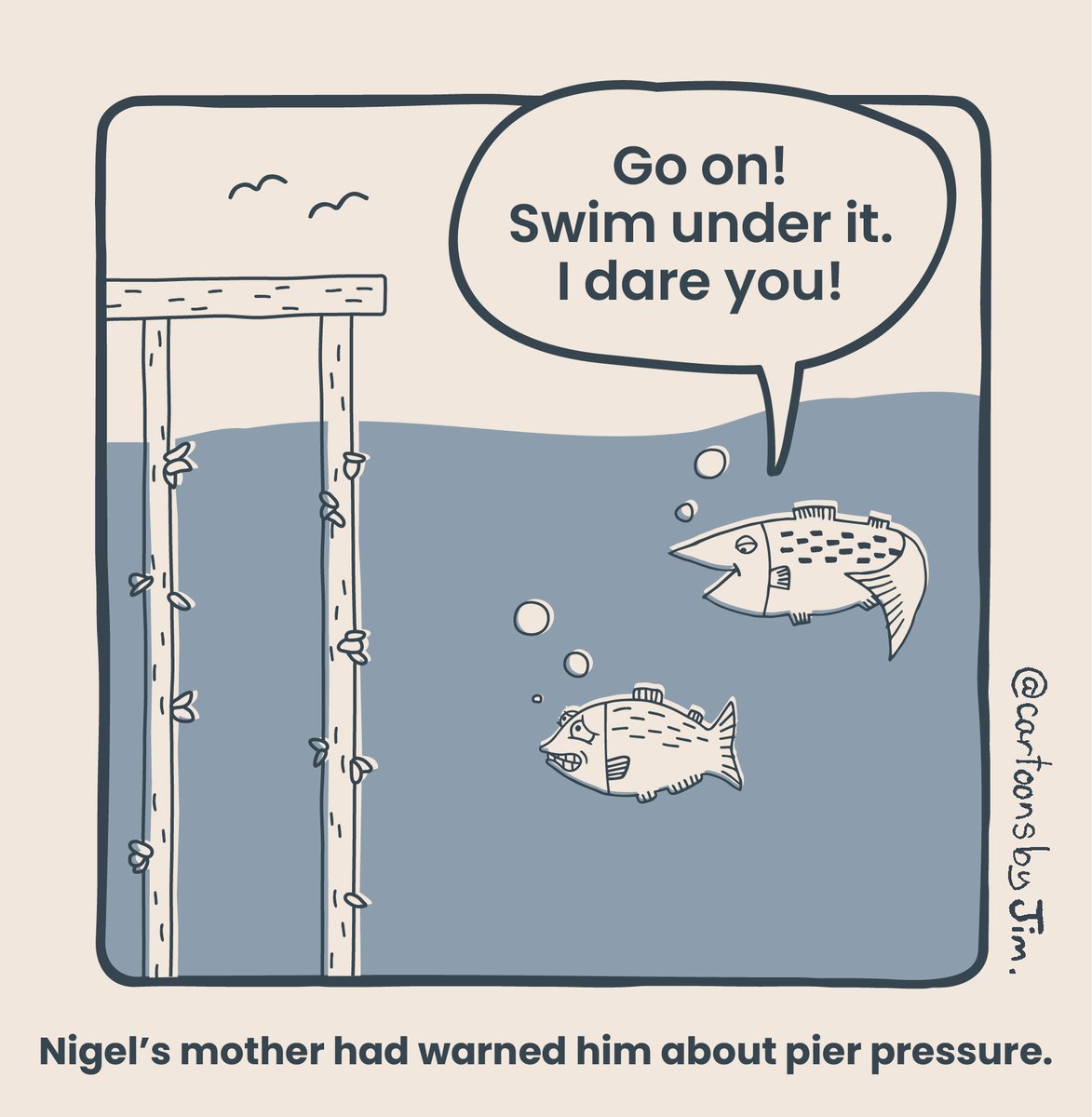 Follow for the future of seafood, stay for our pier-less sense of humor.

As many of you know, we love our fish puns here at Wildtype. We partnered with <a href="/cartoonsbyjim/">Cartoons by Jim</a> to whip up a few more!