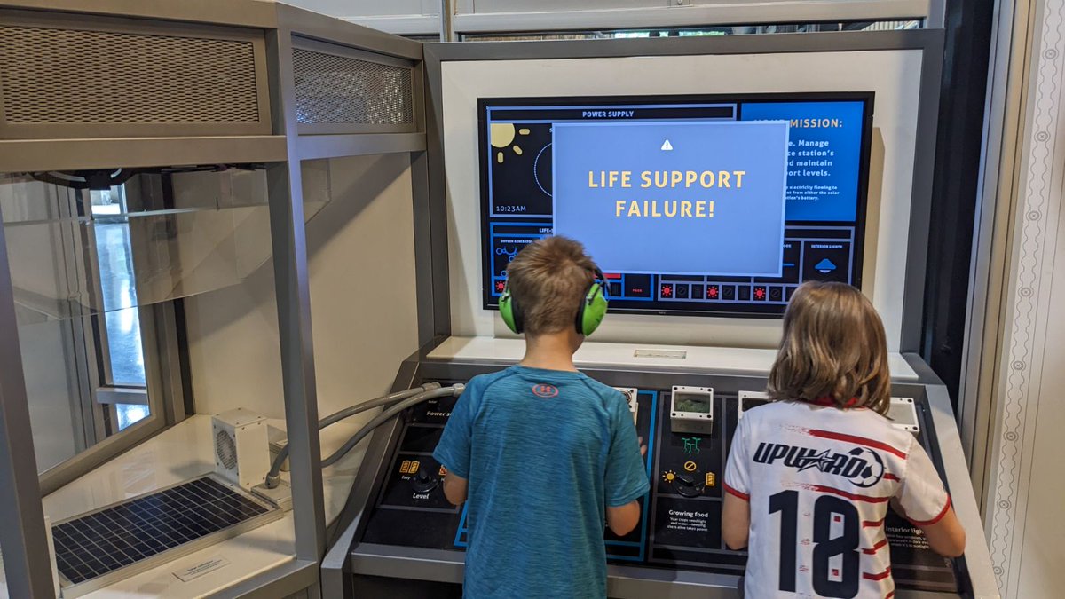 CSmith_Advisor's tweet photo. @RocketCenterUSA I'm not sure I would trust these two to go to space quite yet lol. Good thing we can still go to Space Camp to learn more. https://t.co/cLKRVQwXFf