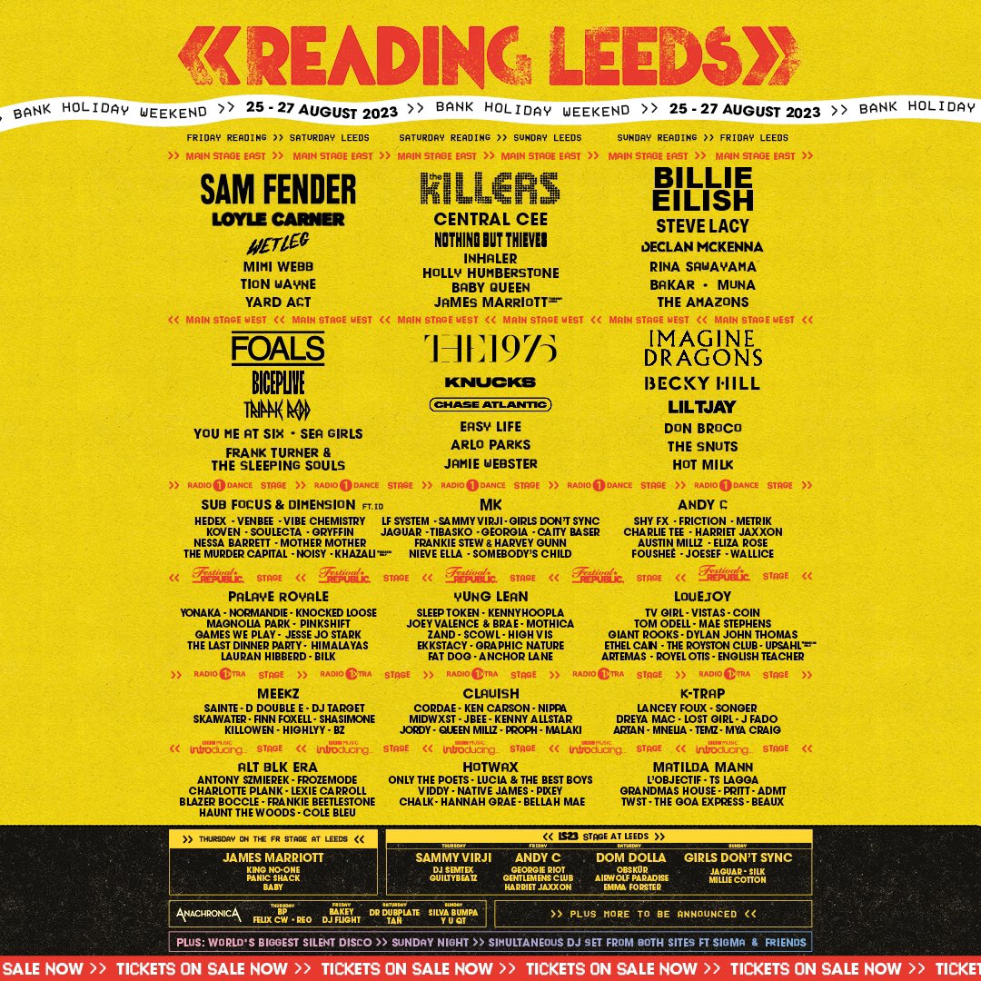 2023 Reading Festival lineup