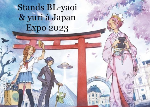 YaoiCast's tweet photo. 🚨 APPEL À STANDS #JAPANEXPO2023 🚨
Comme l’an dernier, si vous avez/connaissez un stand BL-yaoi et/ou yuri, c’est le moment de vous manifester !! 😁 Présentez votre stand ou taguez des créateurices pour qu’iels puissent en parler ! Ça fera un guide idéal pour les fans ☺️ https://t.co/RowrTxFelE