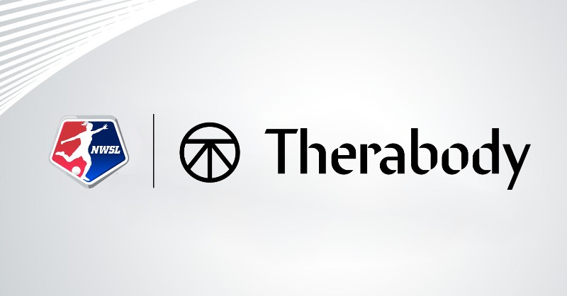 NWSL's tweet photo. NWSL and @therabody team up to change the game on and off the field