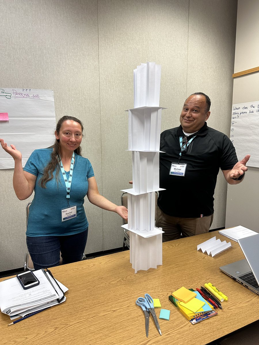 susanfreeves's tweet photo. Itβs a great start to the week with our problem solving process in #CSDiscoveries @TeachCode @WTCS @ESCRegion20 building and iterating our paper tower designs https://t.co/gguxY0BSL8