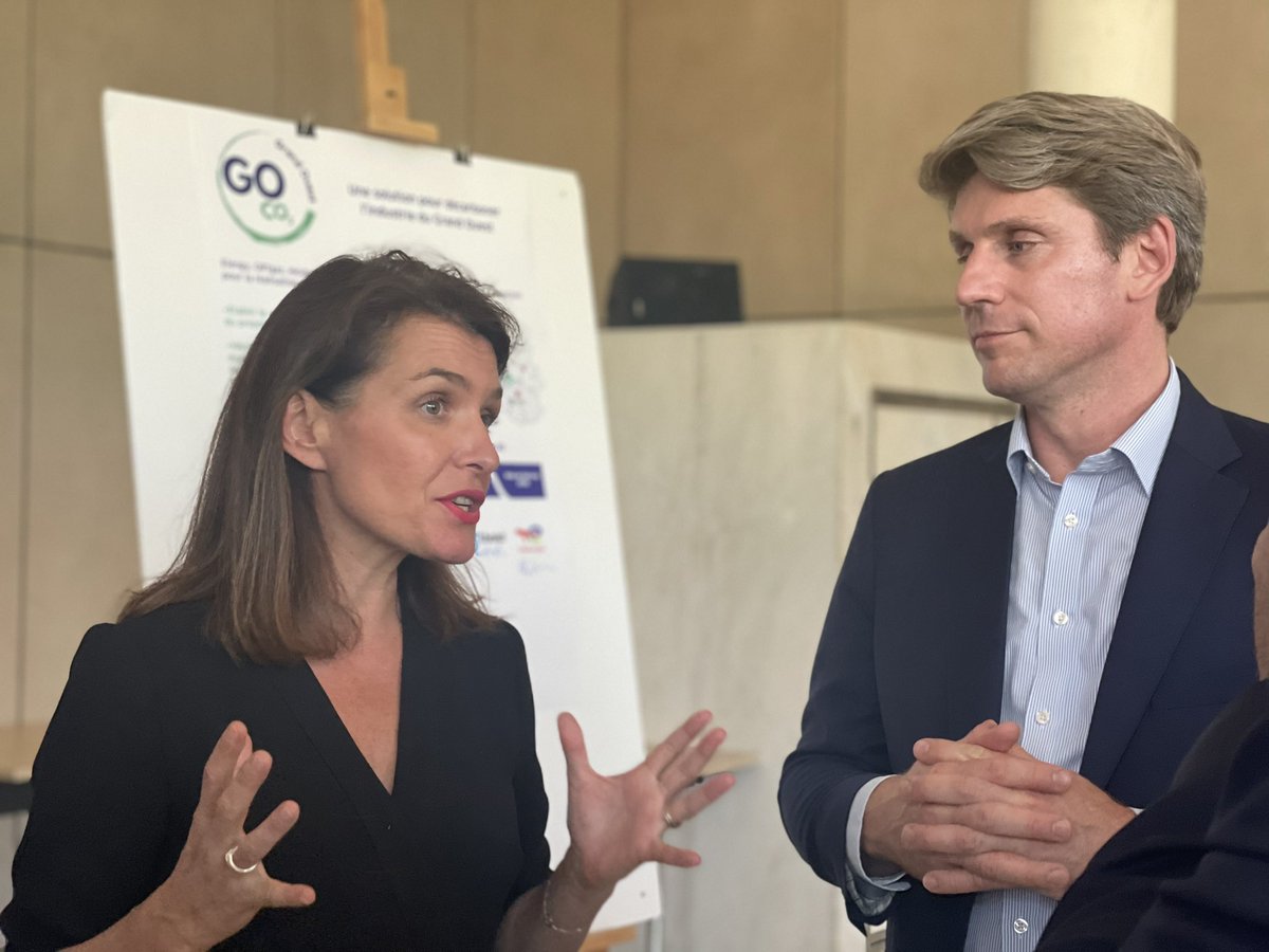 Lancement de la démarche #GoCO2 aujourd’hui à l’hôtel de région, avec l’objectif de capter 75% des émissions industrielles du grand ouest.
Fière de ces industriels français qui portent l’un des projets les plus ambitieux pour la #décarbonation de notre territoire ! 
Nos