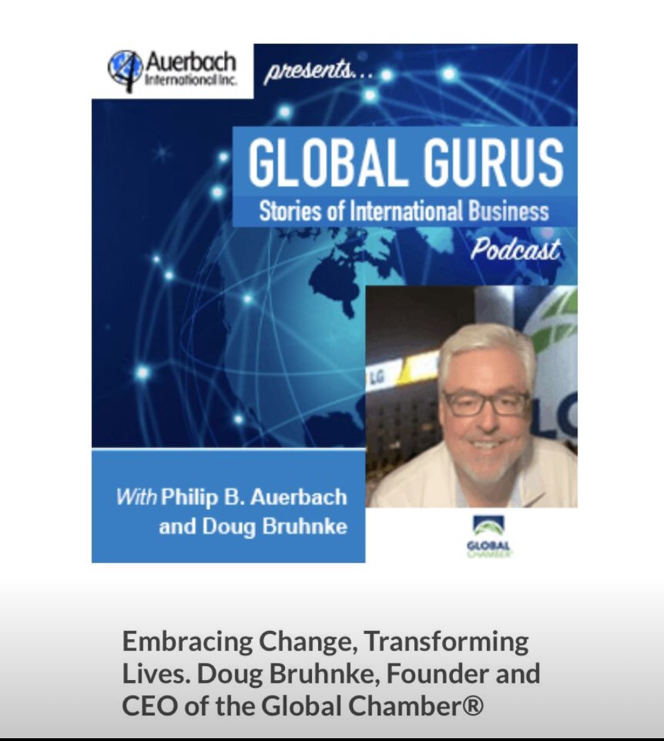 GlobalChamber's tweet photo. “How did a nice boy from Mount Kisco, NY become globally minded?” A conversation with founder/CEO @DougBruhnke on #exporting #DEI #trade #GlobalIsGood #GlobalChamber https://t.co/0NOqOqRT0l https://t.co/8DYOgOoFQE