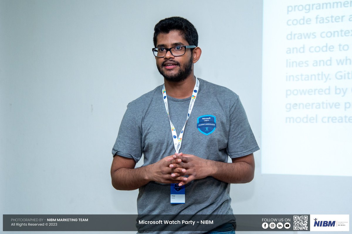 nibmcs's tweet image. Grateful for the incredible session at the Microsoft Build After Party - NIBM Meetup! 🎉🙌 Thank you to all the participants who made it a memorable event filled with knowledge, connections, and inspiration. 💪🚀
#NIBMCS #NIBM #SriLanka #MicrosoftBuild #MLSA #Microsoft