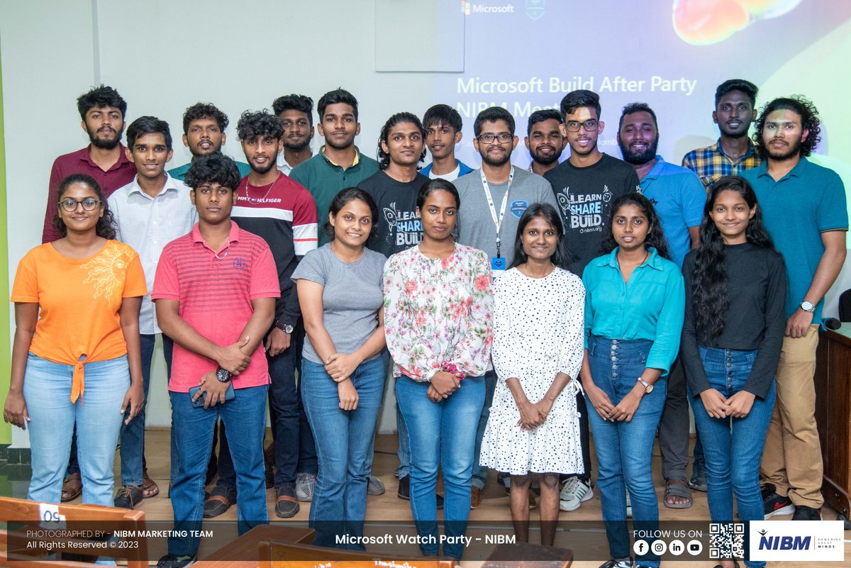 nibmcs's tweet image. Grateful for the incredible session at the Microsoft Build After Party - NIBM Meetup! 🎉🙌 Thank you to all the participants who made it a memorable event filled with knowledge, connections, and inspiration. 💪🚀
#NIBMCS #NIBM #SriLanka #MicrosoftBuild #MLSA #Microsoft