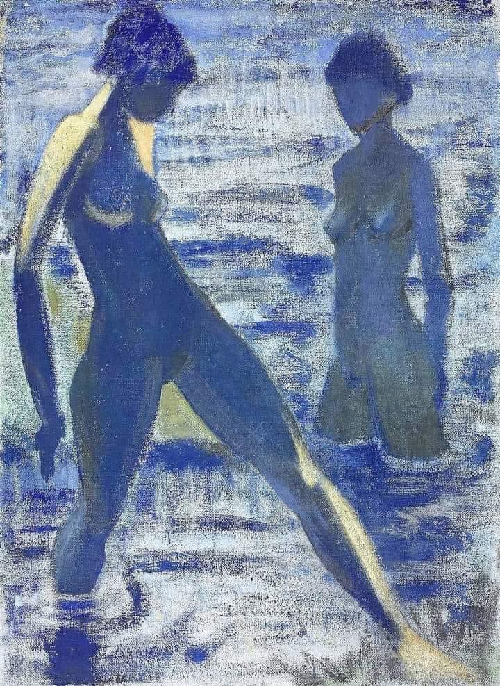 in blue

Otto Müeller

"Bathers", 1927.
Distemper on Canvas