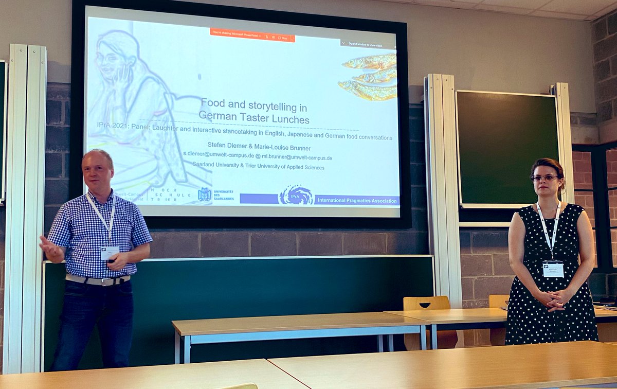 Great talk by <a href="/DiemerStefan/">Stefan Diemer</a> and <a href="/MLBrunner/">Marie-Louise Brunner</a> about #storytelling in food conversations (German taster lunches). Interesting to see when stories are successful or not (and why (not)). Getting hungry here ✌🏻 #IPrA2023