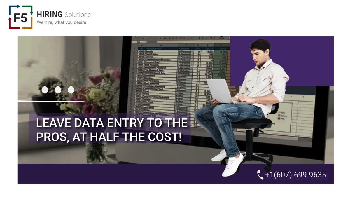 F5_websolutions's tweet image. Say goodbye to tedious data entry tasks that take up your time and money. 

Our skilled professionals handle it with precision, maintaining data integrity and enabling you to maximize productivity and efficiency. 

#DataEntryPros #ProductivityBoost
#outsourcing #outsource