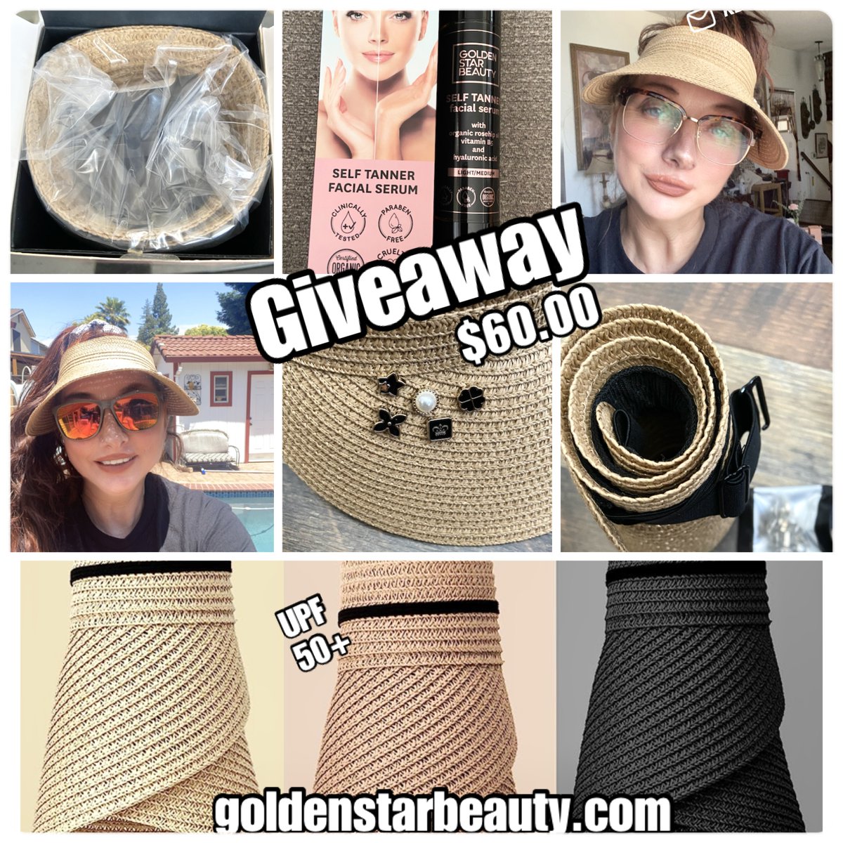 RDstyles7777's tweet photo. Win UPF 50+ Straw Visor Hat/ Face Self Tanner RV:6... https://t.co/P0zfHJnErh #GiveawayAlert #sunvisor #upf #facetanner https://t.co/X2qN3ML3tA