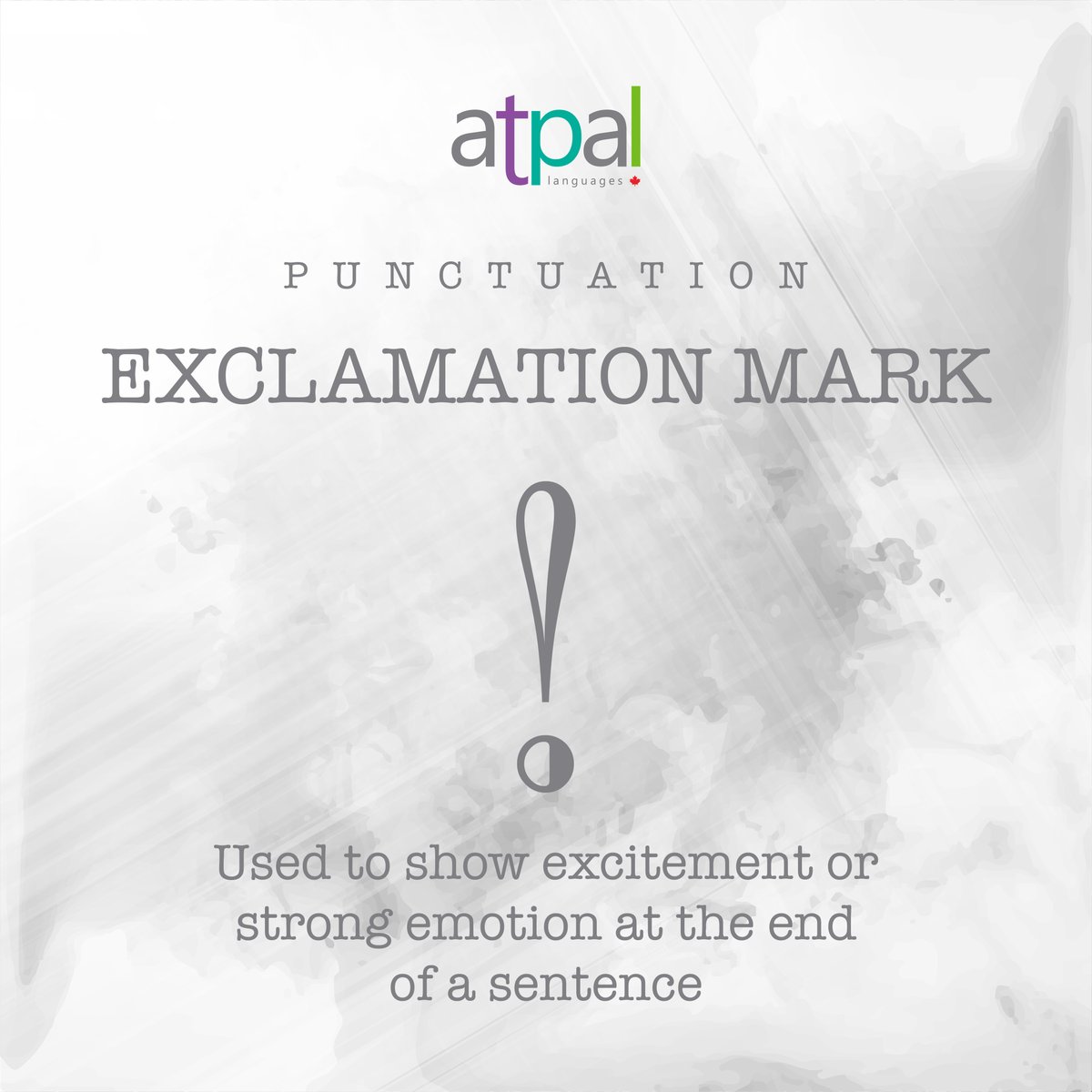 atpalcanada's tweet image. GRAMMAR 🤓📚PUNCTUATION 
#punctuationmark #expressions #grammar #montreal #iloveatpal #atpalcanada #beatpal #bedifferent #myatpalexperience #aprendeingles #aprendefrances #learnfrench #learnenglish #studyfrench #estudiafrances #estudiaingles #studyinmontreal #staysafe