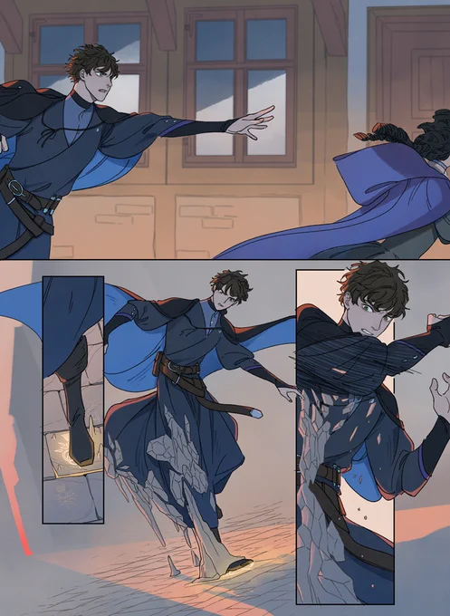 Sulvain literally steps into Adeline's trap in today's Novae page... ( below) 