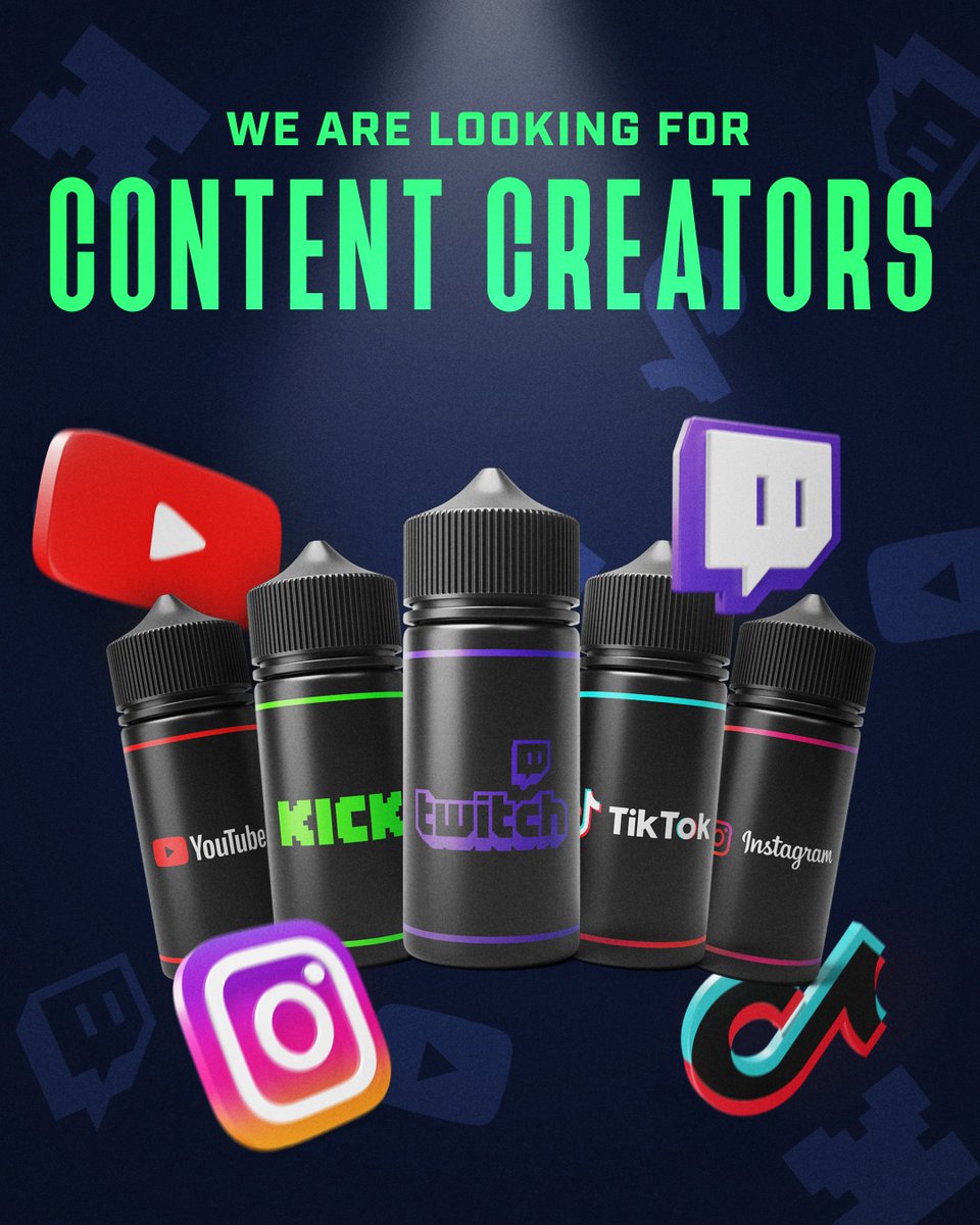 GAMEONJUICE's tweet photo. #GAMEONJUICE is on the lookout for talented individuals to join us. If you're passionate about vaping and creating engaging content, we want to hear from you!๐ซต
Send us a DM or visit our website to learn more about becoming a member of the #GAMEONFAM!
๐https://t.co/4rtRBx8Pge https://t.co/rYa4WWVj6X