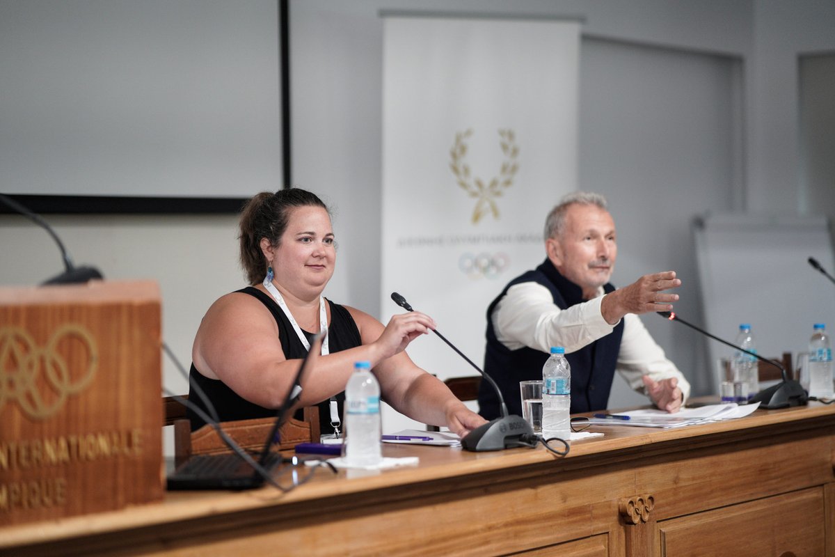IOA_Official's tweet photo. Τhe 2nd day of the 14th ΙΟΑ International Session for Educators of Higher Institutes of Physical Education with the lectures of
👉Assoc. Prof. Colleen ENGLISH (USA),
👉Prof. Dr. Stephan WASSONG (GER),
👉Prof. Marion KEIM (RSA)
#IOASessions
#InternationalOlympicAcademy
#IOA https://t.co/e5WvHtZ9uI