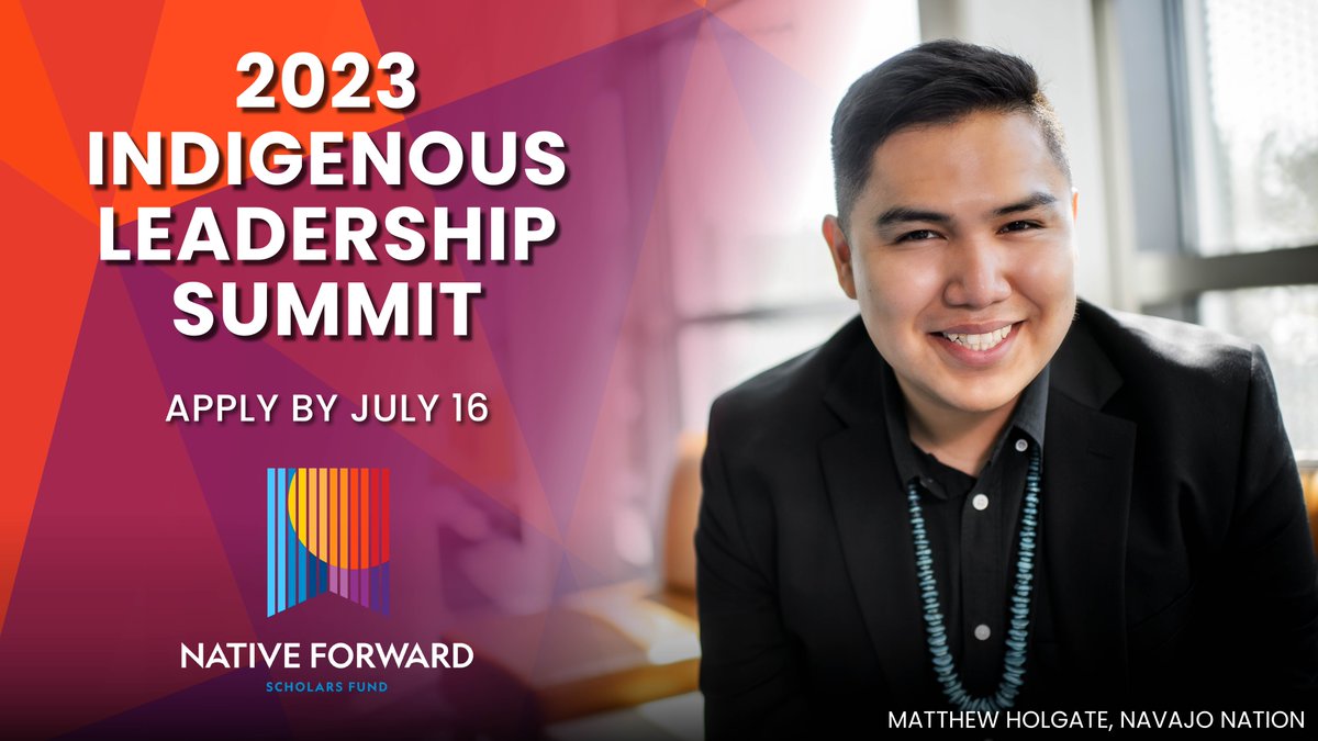 Native_Forward's tweet photo. The registration deadline for Native Forward’s virtual Indigenous Leadership Summit is in a few days! This year’s free summit is on August 4, 2023. 

Register by Sunday, July 16: https://t.co/jlCH9xF5g0

#NativeTwitter https://t.co/Jz02bgECXt