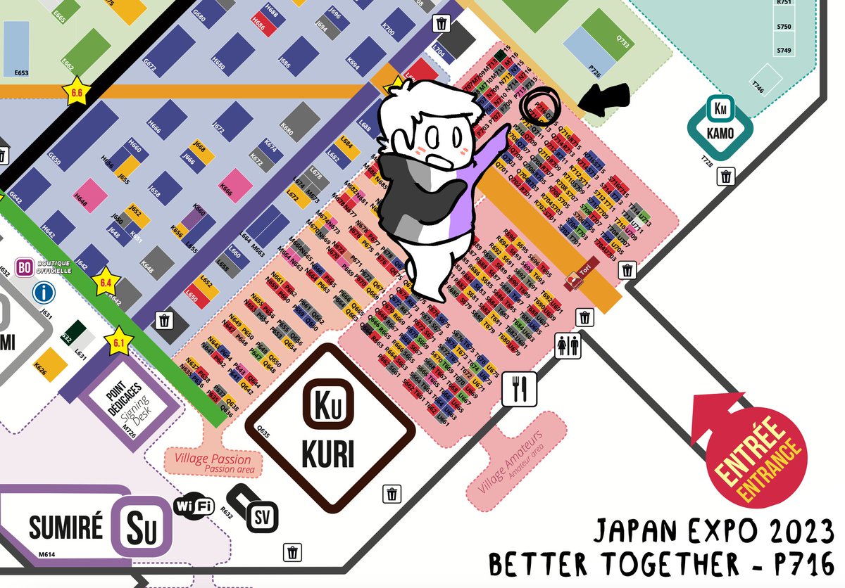I'll be selling art at @japanexpo in Paris from July 13 to 16 at the Better Together booth! Look for us on Hall 6, booth P716

What to expect: buttons, prints, stickers, original comics, commissions & more 💜

#japanexpo #acecreativity #japanexpoparis