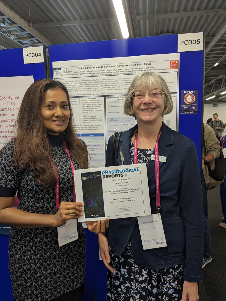 The Physiological Society (@thephysoc) on Twitter photo Huge congratulations to <a href="/AyagamaThamali/">Thamali Ayagama</a> (<a href="/DPAGPostdoc/">DPAG Researcher’s Society</a>), winner of <a href="/PhysRep/">Phys Reports</a> Early Career Researcher Poster Abstract Prize, presented by Editor-in-Chief Professor Jo Adams at #Physiology2023. Huge congratulations to <a href="/AyagamaThamali/">Thamali Ayagama</a> (<a href="/DPAGPostdoc/">DPAG Researcher’s Society</a>), winner of <a href="/PhysRep/">Phys Reports</a> Early Career Researcher Poster Abstract Prize, presented by Editor-in-Chief Professor Jo Adams at #Physiology2023.