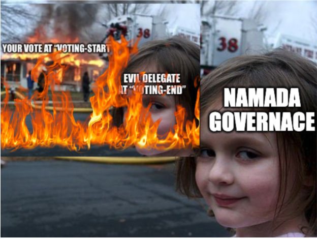 namada's tweet photo. 9/ This timeline-based ⏰ safeguard ensures that delegates cannot manipulate the system or go against their delegators' will at the last moment. It preserves the sanctity of each vote and reinforces the ultimate authority of the delegators in the system. https://t.co/hMs7rDkotN