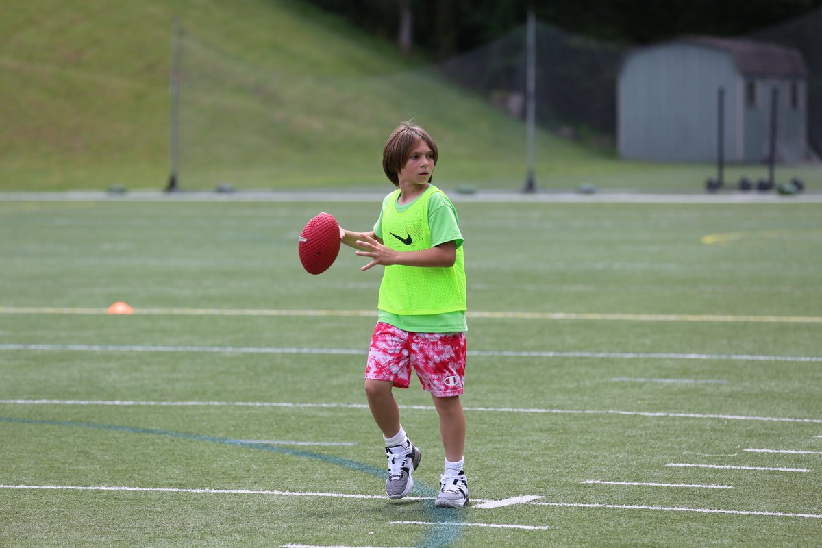 Hut, hut, hike! Session 1 of St. Luke's football camp put the fun in fundamentals. Campers ages 6-13 learned important skills through individual instruction &amp; team experiences. Interested in learning more about the game? Register for Session 2: Aug. 7-11. stlukesct.org/athletics/st-l…