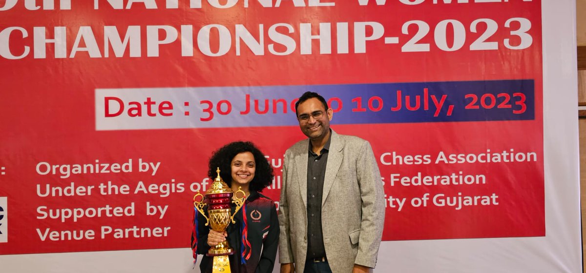 ChessbaseIndia's tweet photo. Big congratulations to IM Padmini Rout on winning the 49th Indian National Women's Championship! She won her 5th National Women's title by scoring a fantastic 9/11.

🥇 IM @acciochess (9/11)
🥈 WIM Mary Ann Gomes (8.5/11)
🥉 WIM @arpita_chess Mukherjee (8.5/11)

📸 Ankit Dalal https://t.co/UtMWf6raTN