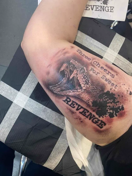 This is why my tattoos are more subtle references, with the exception of my MCR tattoo because that album is a god damn masterpiece  