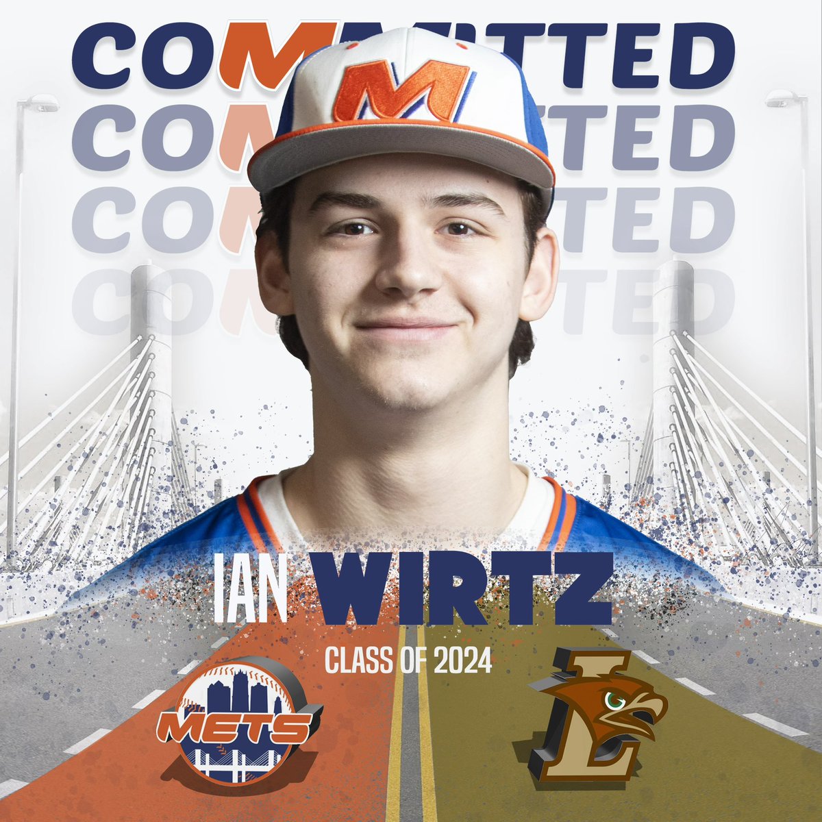 I want to congratulate another one of our players for committing to play Division 1 baseball @ianwirtz2023 2024 catcher committed to @LehighBaseball so proud of you kid! Hard work pays off!!! #d1 #collegebaseball #division1baseaball #proud #ctmetsbaseball
