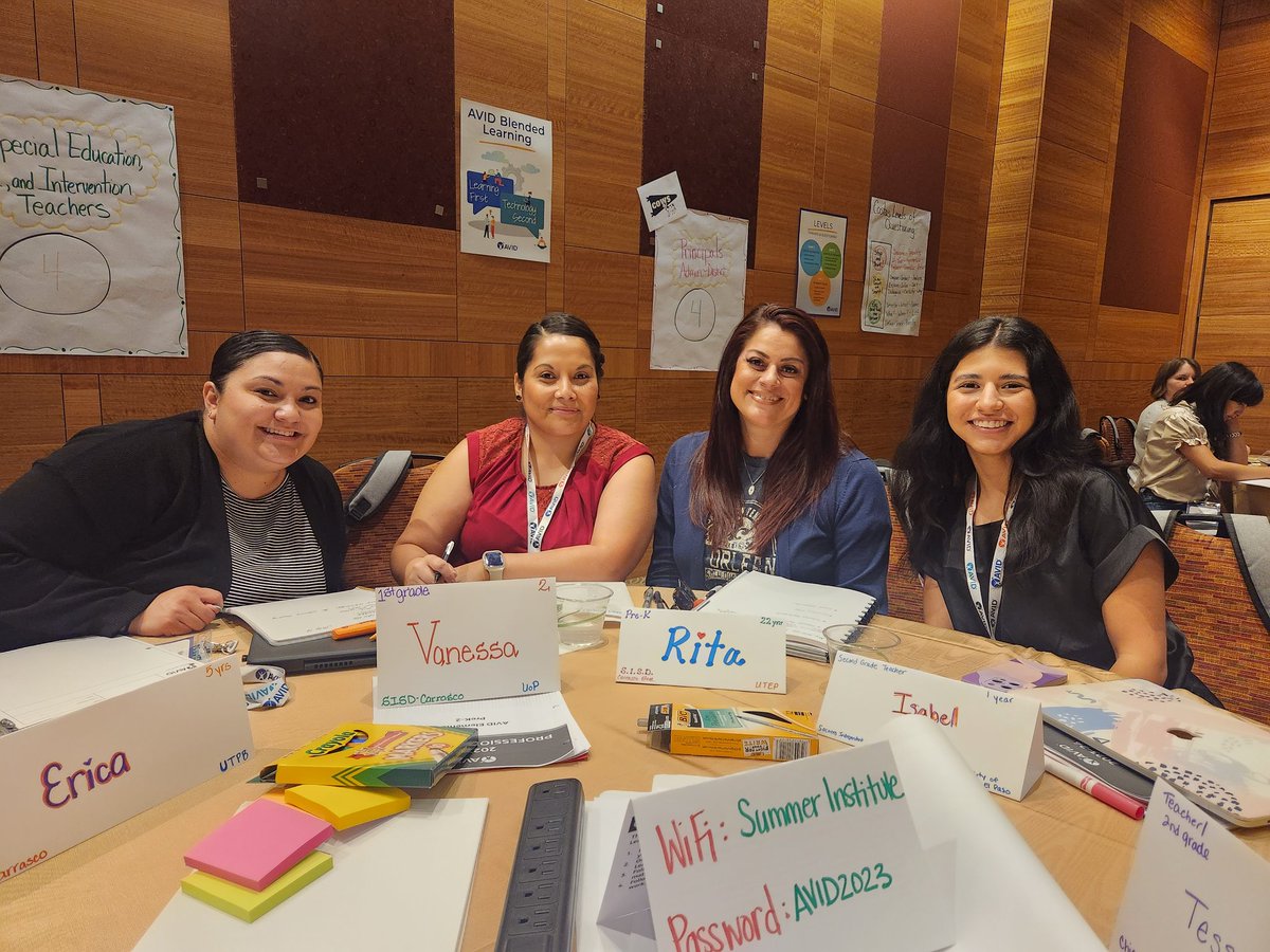 Seattle AVID Summer Institute 2023! Collaborating vertically PK-2 for deeper learning! #AVIDSI2023 #AVID4Possibility #AVIDFamily #JCEbuffaloesAVID #TeamSISD