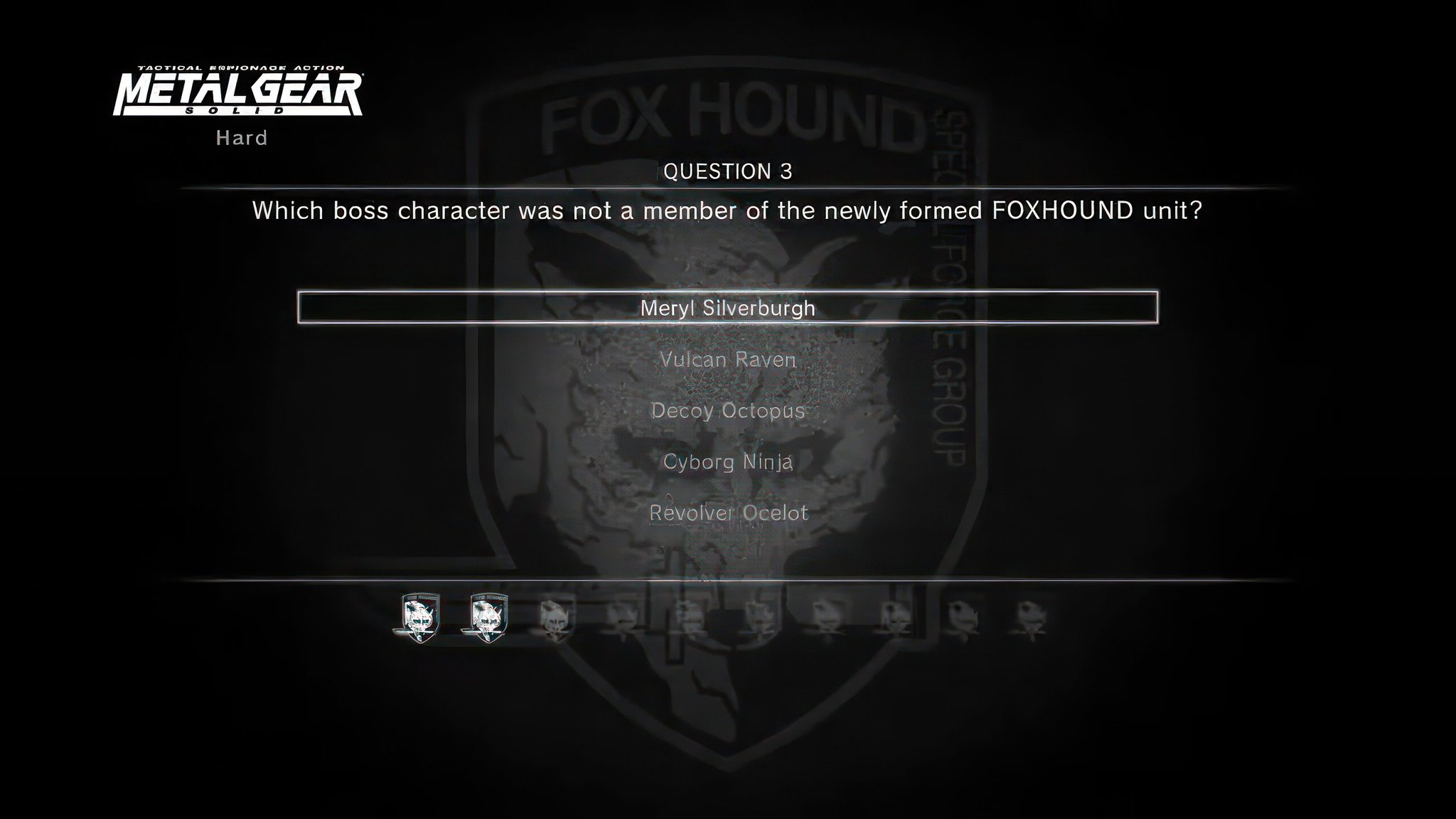 Metal Gear Solid MGN on Twitter "Quiz time! Question 3. Hard Mode