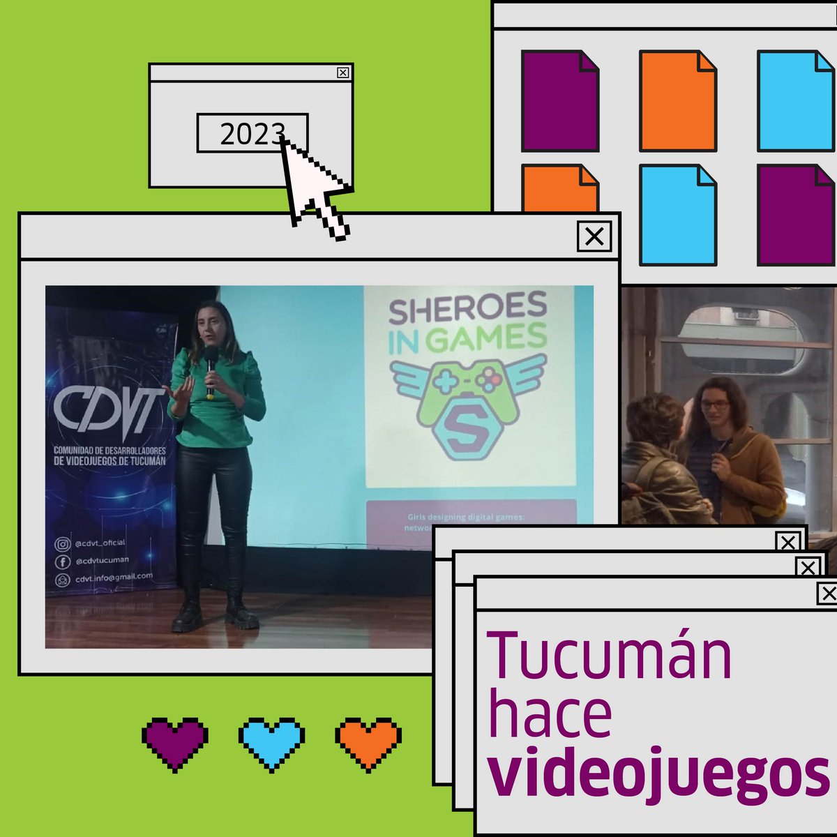 Sheroesingames's tweet photo. 🎮 Este fin de semana tuvimos el placer de ser parte del evento Tucuman Hace Videojuegos, organizado por la Comunidad de Desarrolladores d Videojugos de Tucumán. https://t.co/UUu7OqVC8E