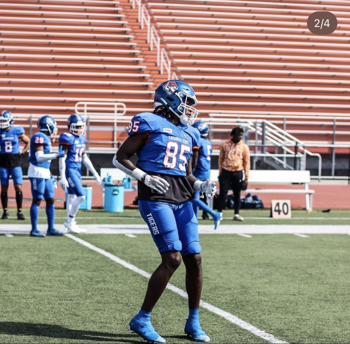 Quin_hooper23's tweet photo. Thank you savannah state ! I have entered my name in the Transfer Portal with 2 years of eligibility 🤝🏾💙 @RivalsPortal @RecruitGeorgia @RivalsJohnson @ChadSimmons_ https://t.co/209F8YALO7