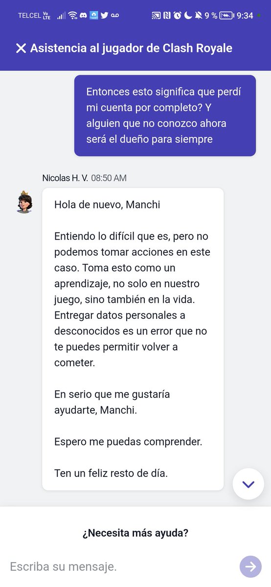 DARGASHY's tweet photo. Me acaban de robar mi cuenta principal y cuando la he intentado recuperar básicamente supercell me está diciendo que el ladrón se la va a quedar solo porque ya ha activado la seguridad en la cuenta tengo todas las formas de demostrar que es mia please @rick_c_official CheckMyCase https://t.co/PF6HFfG6F9