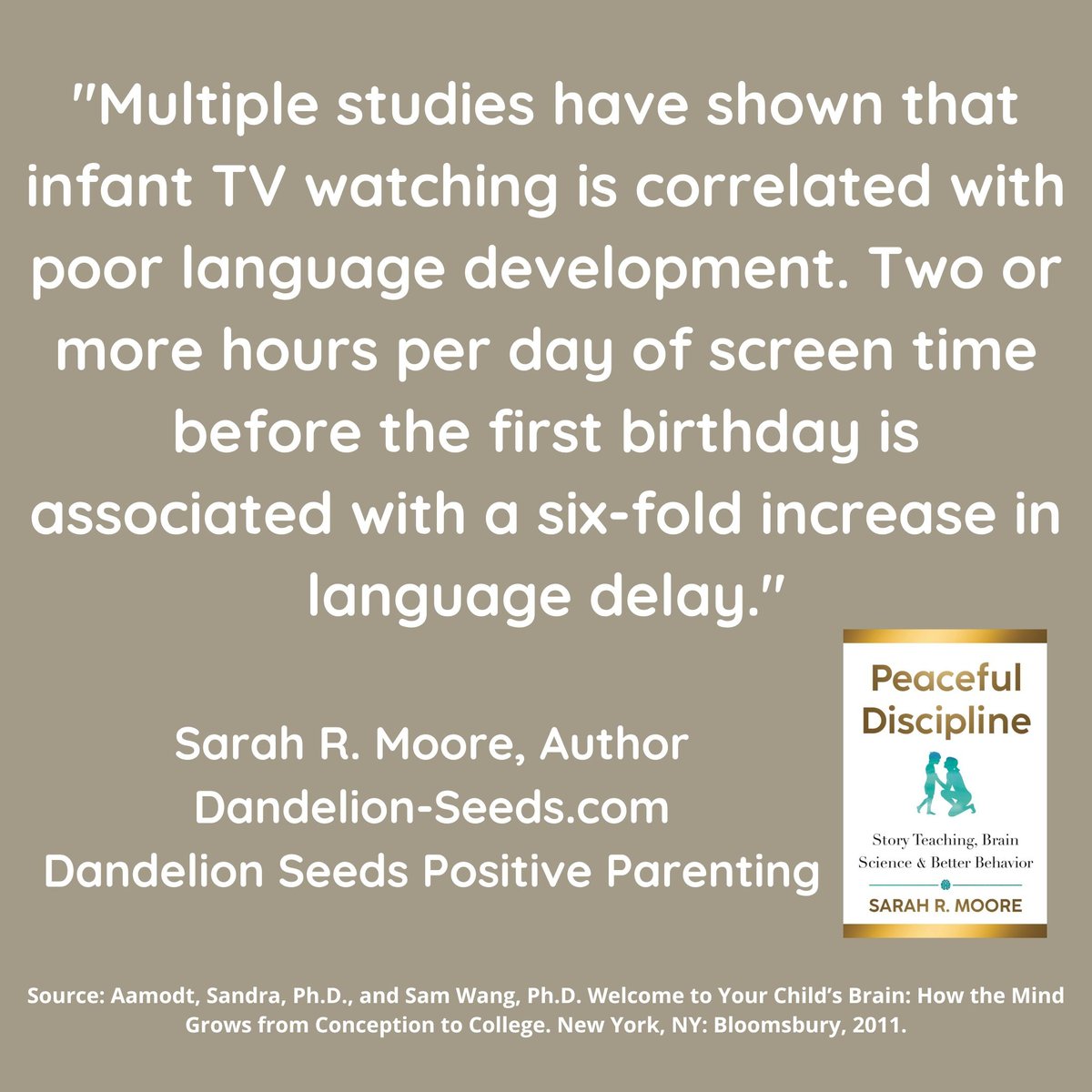 Heads up for your friends who have #babies. Six times greater is quite a bit! We have a lot more research about this sort of thing than we used to. 

#childdevelopment