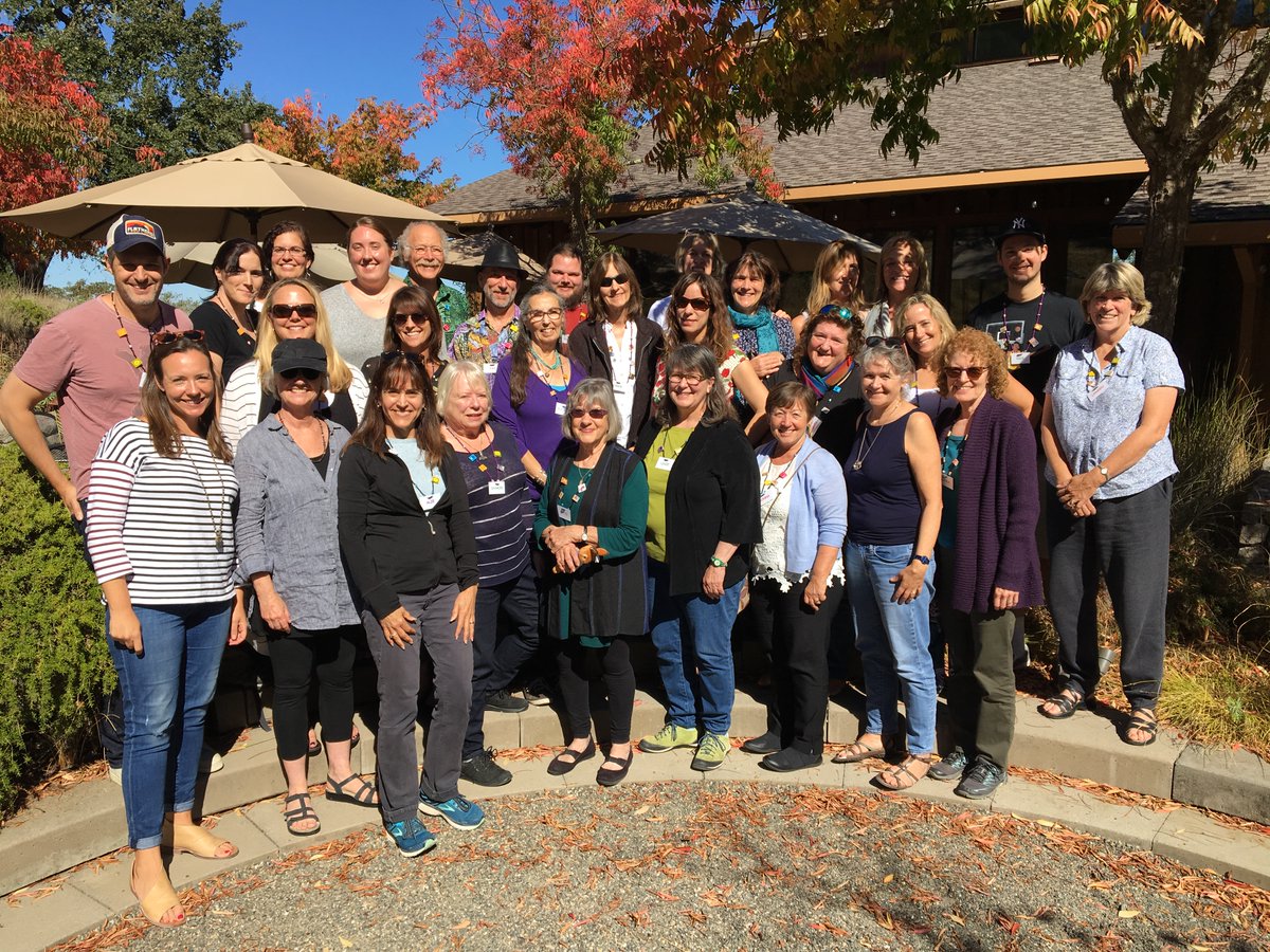 ShannonLedger's tweet photo. More smiling faces from the past 10 years of https://t.co/xZMG1hh5eP - craft, critique, lots of time with brilliant and kind professionals, fun, inspiration &amp; community - get your application in! #amwritingfiction #ya #mglit @Darcey_r https://t.co/C1sOp3d5Io