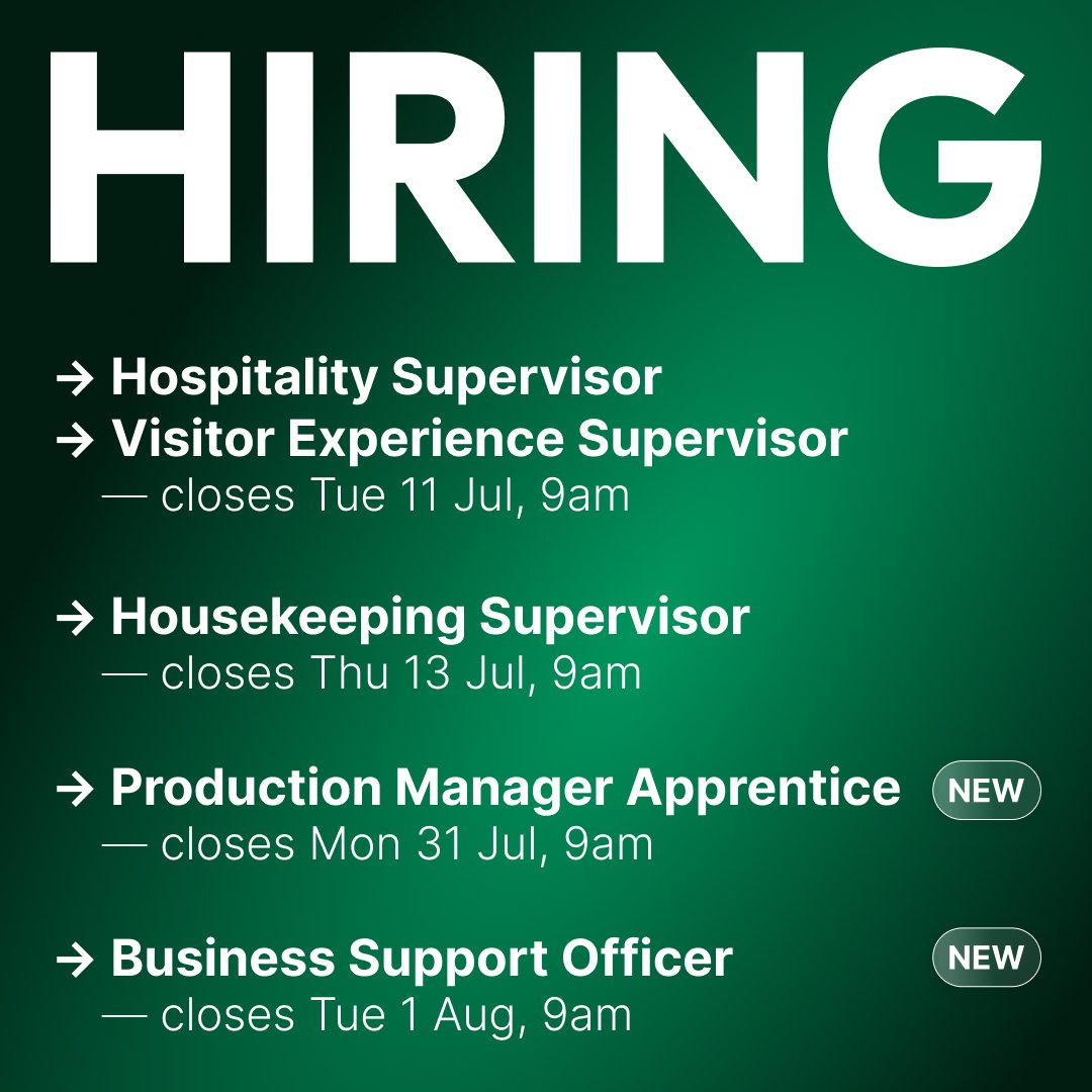 Want to come and work with us? 

We have several new and exciting opportunities for you to join the team! 

Take a look at our latest vacancies: theatreroyal.com/hiring