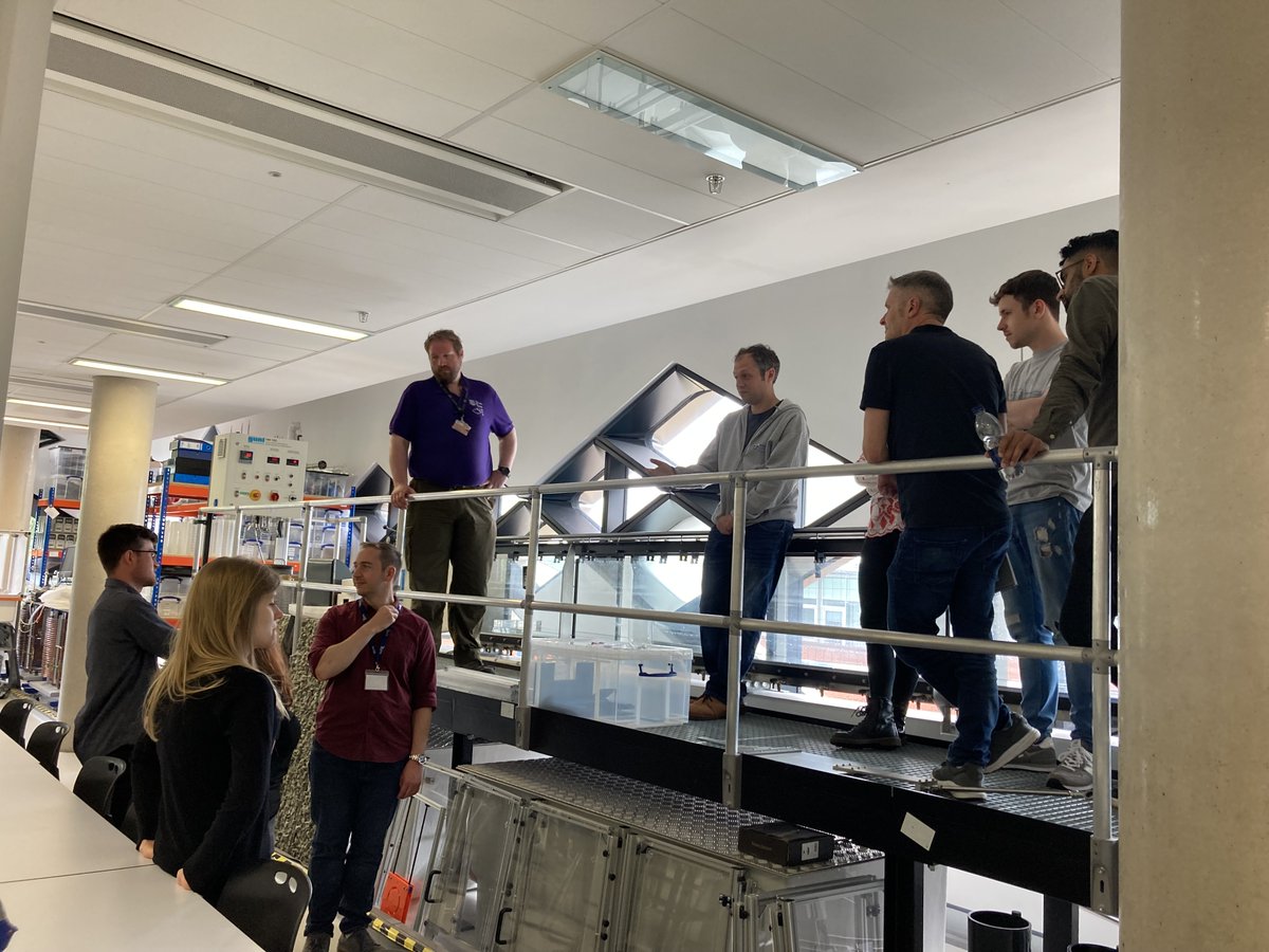 CDTWire's tweet photo. A group of #CDTWIRe students explore the labs and interact with technicians and staff at #TheDiamond at @CivilSheffield, that houses exceptional equipment, labs and study spaces!  

#SCW2023 https://t.co/wwfypN6rA4