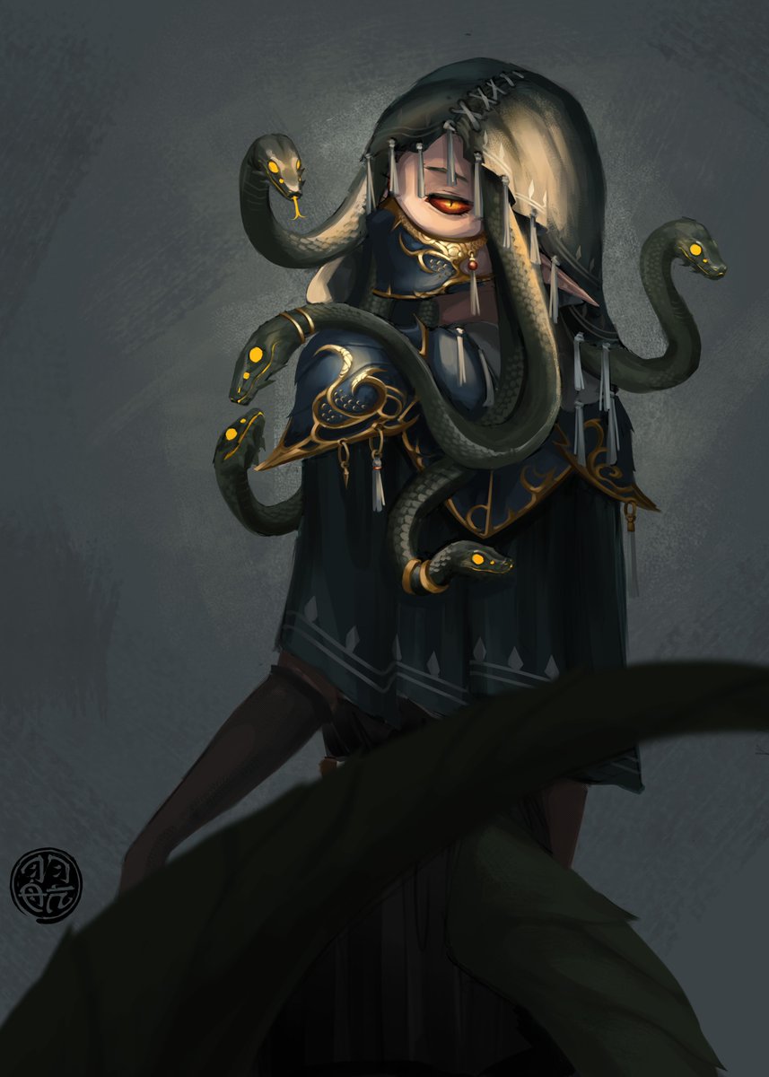 Naleia, an old gorgon OC I created several years ago