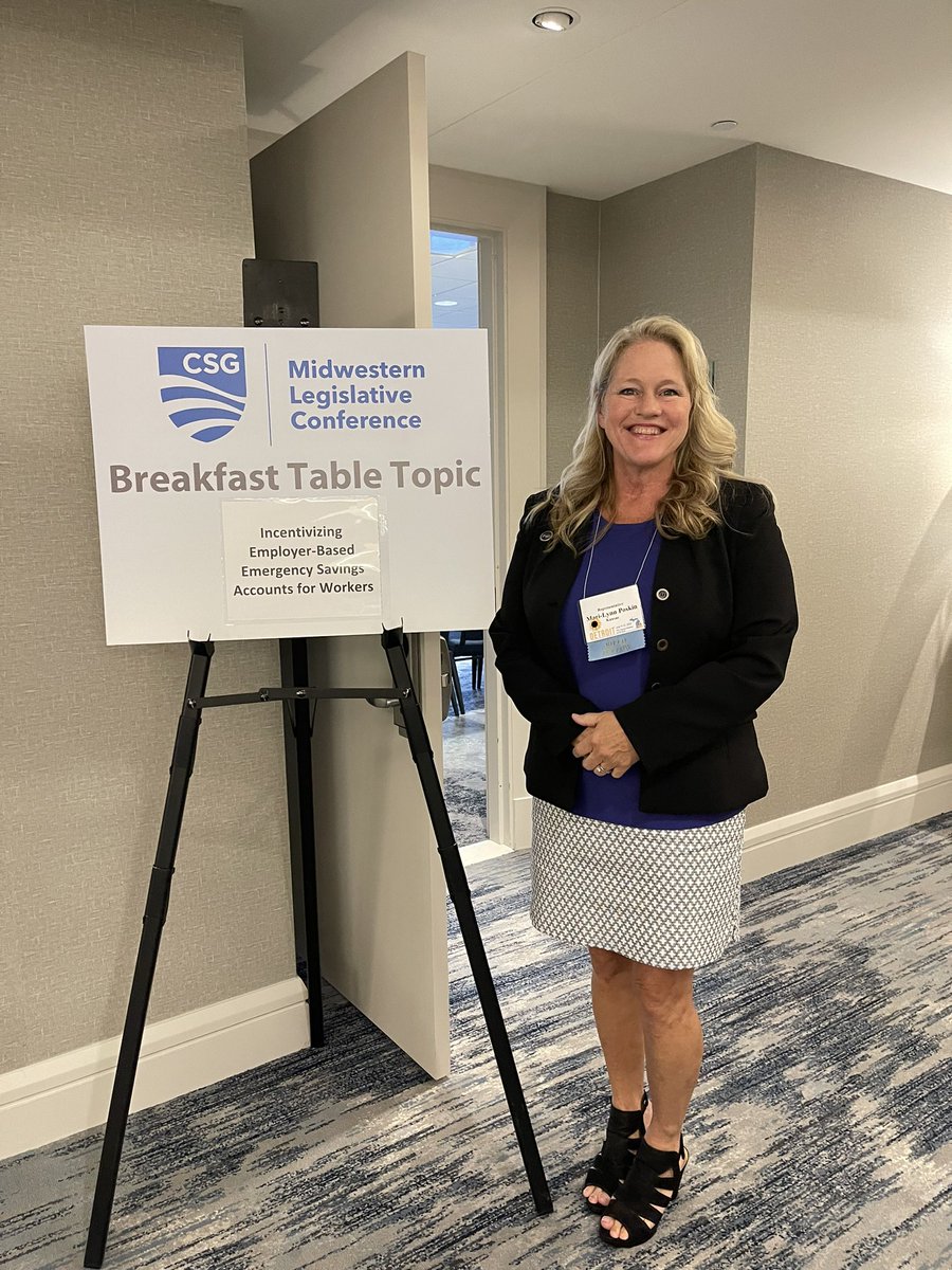 Poskin4KS's tweet image. Honored to be selected to present a @CSGovts #MLC2023 Breakfast Table Topic on my bipartisan KEESA bill. Thanks to my cosponsor @SSCJoCoKs!
#ksleg #ecodevo #emergencysavings
❤️🌻💙