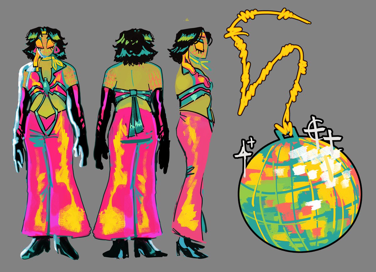 Alriggghtt! 🪩🪩 Let's Get Groovin'! Introducing SpiderFunk, my Funky Disco Spidersona from 70s Philippines and they got bit by a.... you know how the song goes, baby! #atsv #spidersona #SpiderVerse