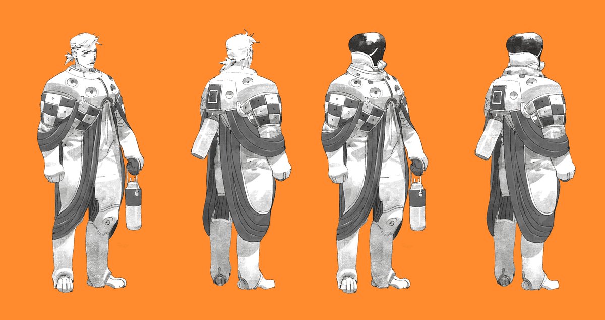 ArmandLuro's tweet image. More space suits! by the way, a link to other platforms in case you&apos;re interested armandluro.carrd.co #illustration #characterdesign #conceptart #visdev #originalcharacter #space #scifi #fantasy #armandluro #armandluroart #personalproject #ip