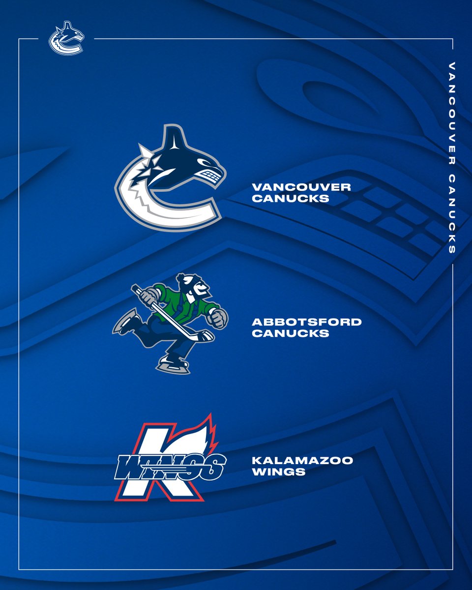 Canucks's tweet photo. General Manager Patrik Allvin announced today that the Kalamazoo Wings (@KalamazooWings) have signed a one-year agreement to be the ECHL affiliate of the Vancouver Canucks and AHL Abbotsford Canucks for the 2023.24 season.

DETAILS | https://t.co/PQEJRjaes3 https://t.co/o6t8Zq34Uv
