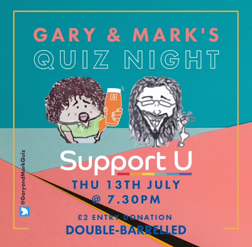 Gary & Marks Quiz (@garyandmarkquiz) on Twitter photo This Thursday is quiz night <a href="/DBBrewery/">Double-Barrelled</a> in aid of the rather splendid <a href="/SupportULGBT/">Support U LGBT+</a> if you have been before, come on back, you know what to expect. If you haven't been, variety is the spice of life. Even if you hate the questions.. the beer is great!! #rdguk #quiz #charity This Thursday is quiz night <a href="/DBBrewery/">Double-Barrelled</a> in aid of the rather splendid <a href="/SupportULGBT/">Support U LGBT+</a> if you have been before, come on back, you know what to expect. If you haven't been, variety is the spice of life. Even if you hate the questions.. the beer is great!! #rdguk #quiz #charity